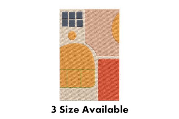 Abstract Shapes Embroidery Design