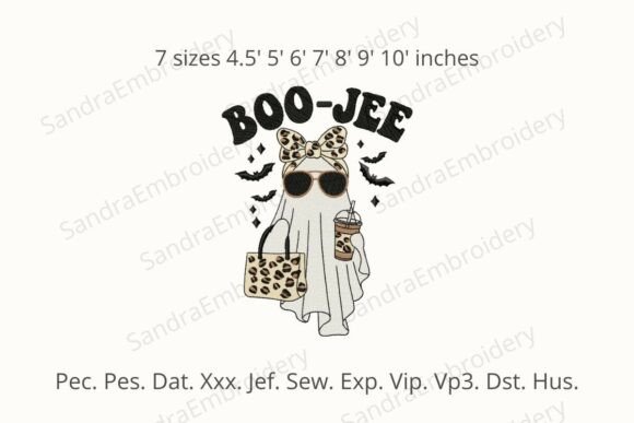 Boo Jee Leopard Embroidery Design