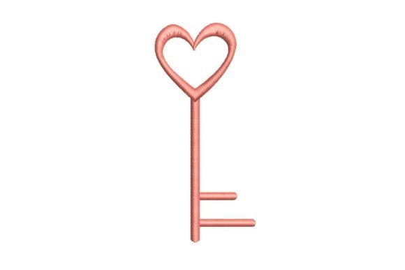 Key to My Heart Embroidery Design