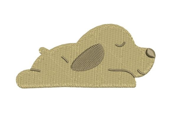 Lazy Dog Embroidery Design