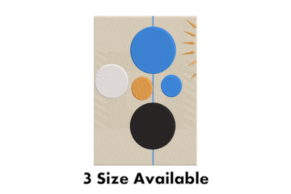 Modern Abstract Circle Embroidery