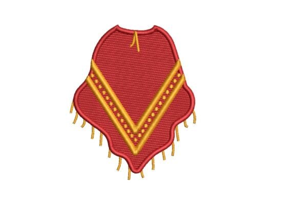 Poncho Embroidery Design