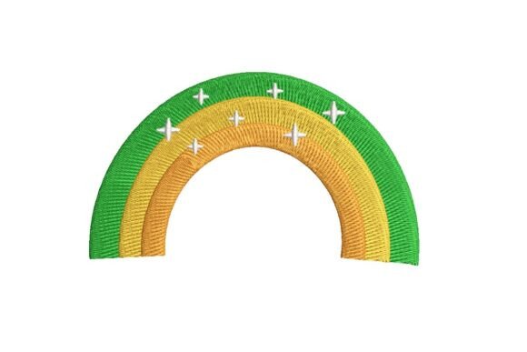 St. Patrick’s Day Rainbow Embroidery Design