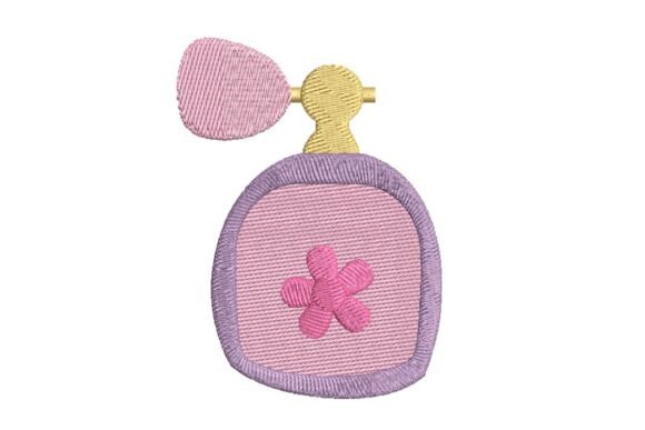 Vintage Perfume Bottle Embroidery Design